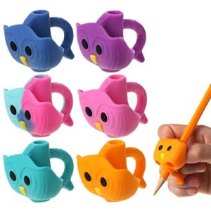 mr. pen- owl pencil grips, 6 pcs, pencil grips, cute pencil grips, pencil grips for kids handwriting, pencil grips for kids, finger grips for pencils, writing aids for kid