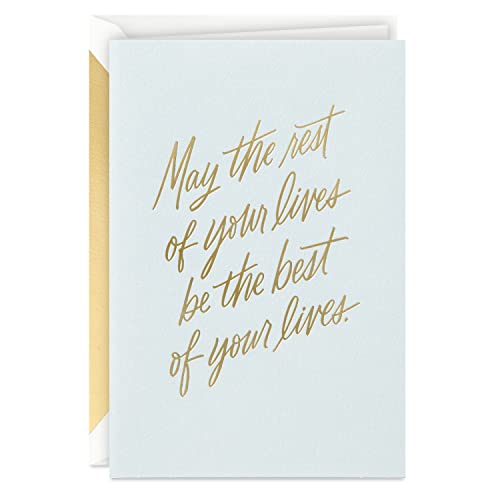 Hallmark Signature Wedding Card, Bridal Shower Card, Engagement Card (Rest of Your Lives) (5RZH1241)