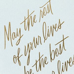 Hallmark Signature Wedding Card, Bridal Shower Card, Engagement Card (Rest of Your Lives) (5RZH1241)