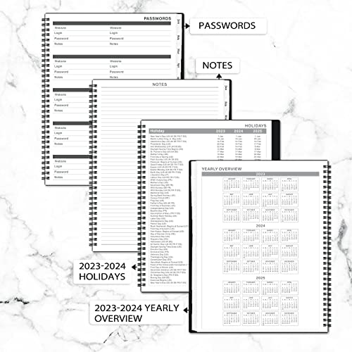 Monthly Planner 2023-2024 - 24 Months Planner, 9'' x 11'', January 2023 - December 2024, Calendar Planner with Tabs and Ample Writing Blocks, Good for Home and School Planning