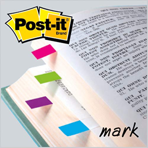 Post-it Flags, 35/Dispenser, 4 Dispensers/Pack, .47 in Wide, Assorted Bright Colors (683-4AB)