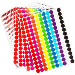 boao round dot stickers 3/4 inch diameter circle dot labels multicolor (2800 pieces)