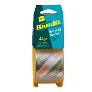 Seal-It Bandit Shipping Tape 6 Pack, 2 Inches x 1600 Inches, Total 9600 Inches, Noiseless with One Arm Dispenser