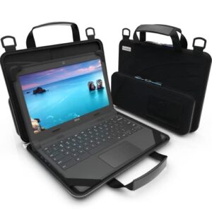 uzbl 13-14 inch always on pouch work in case for chromebook and laptops, designed for students, classrooms, and business