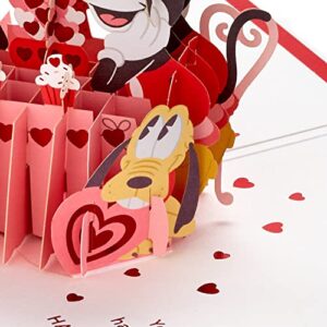 Hallmark Signature Paper Wonder Pop Up Valentines Day Card for Husband, Wife, Boyfriend, Girlfriend (Mickey & Minnie)