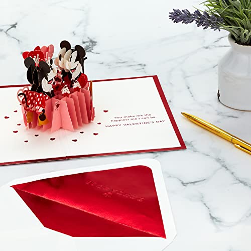 Hallmark Signature Paper Wonder Pop Up Valentines Day Card for Husband, Wife, Boyfriend, Girlfriend (Mickey & Minnie)