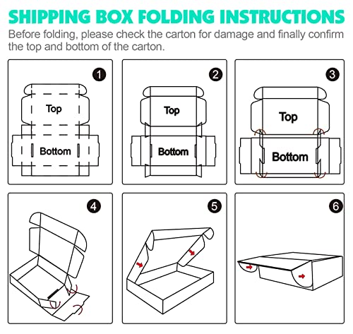 Shipping Boxes 12x9x4, HERKKA 20 PACK White Corrugated Cardboard Mailer Boxes, Medium Mailing Boxes for Packaging Small Business