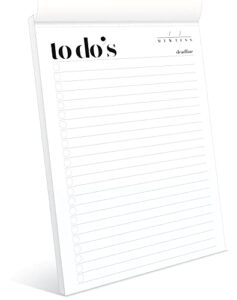 to do list notepad a5 size (8.3″x5.8″) daily to do list planner, productivity planner, stylish design, quality thick paper, hardcover, undated, ruled pages, checkboxes, deadline column, date section.