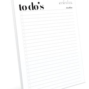 To Do List Notepad A5 Size (8.3"X5.8") Daily To Do List Planner, Productivity Planner, Stylish Design, Quality Thick Paper, Hardcover, Undated, Ruled Pages, Checkboxes, Deadline Column, Date Section.