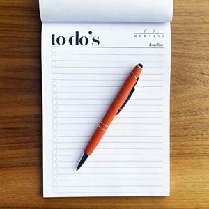 To Do List Notepad A5 Size (8.3"X5.8") Daily To Do List Planner, Productivity Planner, Stylish Design, Quality Thick Paper, Hardcover, Undated, Ruled Pages, Checkboxes, Deadline Column, Date Section.