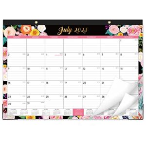 2023 Desk Calendar - 12 Monthly Desk/Wall Calendar 2023, January 2023 - December 2023, 16.8" x 12" Monthly Desk Calendar Pad with Corner Protectors, Thick Paper, Ruled Blocks