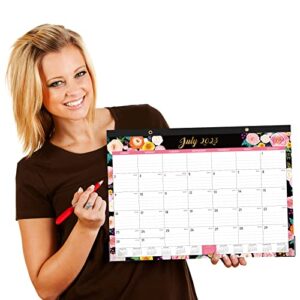 2023 Desk Calendar - 12 Monthly Desk/Wall Calendar 2023, January 2023 - December 2023, 16.8" x 12" Monthly Desk Calendar Pad with Corner Protectors, Thick Paper, Ruled Blocks