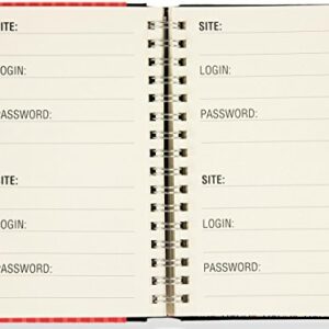 Large Print Internet Address & Password Logbook (removable cover band for security)