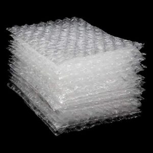 200 pcs clear bubble pouches bags 4×6 inch, protective bubble pouch, double walled flush cut thickening shockproof foam wrap bags for cushioning, packing, shipping, moving and storage