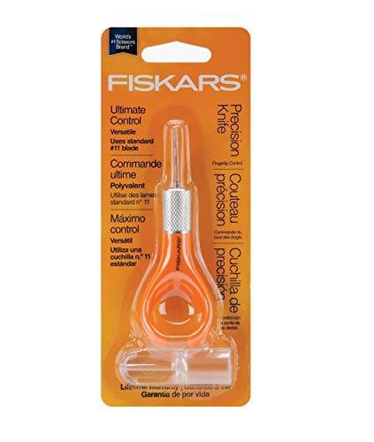 Fiskars Fingertip Precision/Detail Knife with Standard No. 11 Blades 5/Pkg