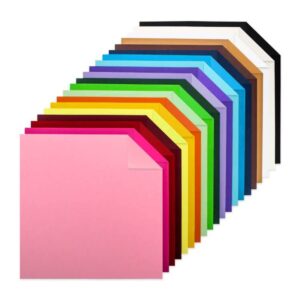 livholic 60 sheets colored cardstock 12×12 assorted color cardstock 20 colors for cricut card making paper crafting 90lb