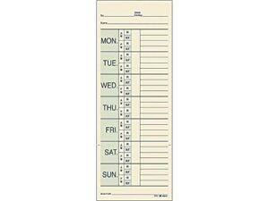 adams 442772 time cards for pyramid 1000 time clock 200/pack (9791-200)