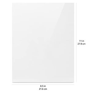 Amazon Basics Transparent Presentation Binding Covers, Letter Size, 8.5 x 11 Inches - Pack of 100