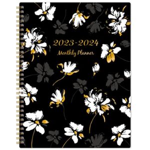 2023-2024 monthly planner – 18-monthly planner from january 2023 – june 2024, monthly planner 2023-2024 with tabs, 9″x 11″ calendar planner with pocket, contacts, passwords pages