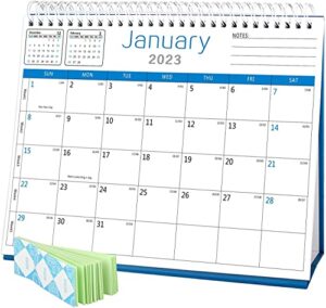 bhr desk calendar 2023-2024,monthly desk calendar from january 2023-june 2024,10″×8″ standing flip desktop calendar with strong twin-wire binding,thick paper and writing blocks for new year and christmas gifts