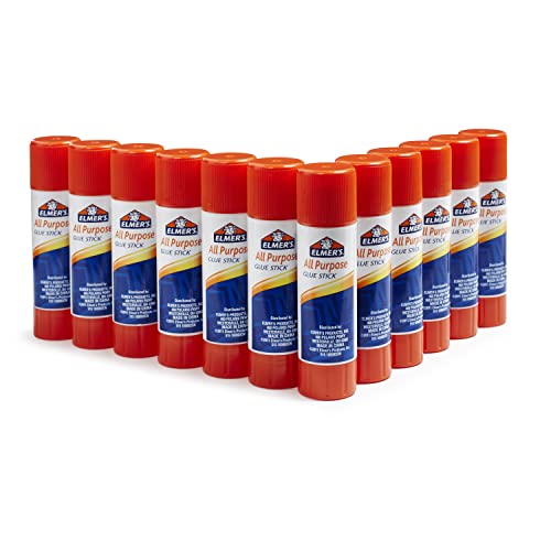 Elmer's All Purpose Glue Sticks, Washable, 22 Grams, 12 Count