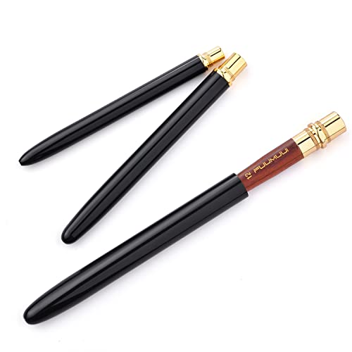 Kolinsky Travel Watercolor Brushes, Fuumuui 3pcs Elegant Kolinsky Sable Watercolor Brushes with Pocket Size Leather Pouch Perfect for Watercolor Gouache Ink Painting