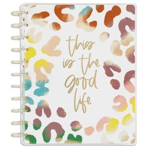 happy planner 2023 daily planner and calendar, 12-month daily, weekly, and monthly planner, january 2023–december 2023, vertical planner, colorful animal theme, big size, 8 1/2 inches by 11 inches