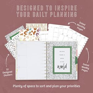 Happy Planner 2023 Daily Planner and Calendar, 12-Month Daily, Weekly, and Monthly Planner, January 2023–December 2023, Vertical Planner, Colorful Animal Theme, Big Size, 8 1/2 Inches by 11 Inches