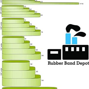 Thick Rubber Bands - 7" x 5/8", Rubber Bands, Size #107, Approximately 10 Rubber Bands Per Bag, Rubber Band Measurements: 7" x 5/8" - 1/4 Pound Bag