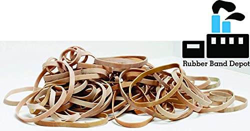 Thick Rubber Bands - 7" x 5/8", Rubber Bands, Size #107, Approximately 10 Rubber Bands Per Bag, Rubber Band Measurements: 7" x 5/8" - 1/4 Pound Bag