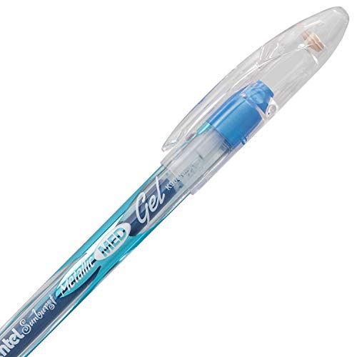 Pentel Sunburst Metallic Gel Pen, Medium Line, Permanent, Assorted Ink, 5 Pack (K908MBP5M1)