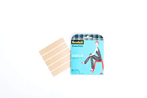 Scotch Essentials Permanent Hem Bonding Strips, 30 Strips (W-107-A)