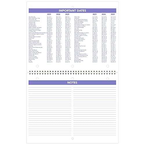 AT-A-GLANCE 2023 Wall & Desk Calendar, 8-1/2" x 11", Small, Unruled Blocks, Spiral Bound, Monthly (PM17028)