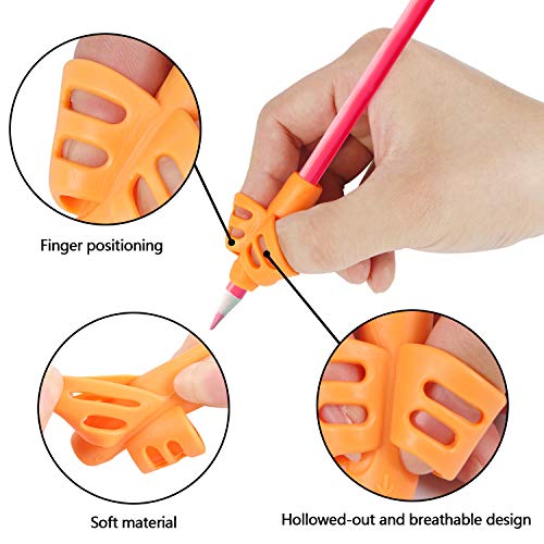 16 Pack Pencil Grips for Kids Handwriting, Pencil Holder for Kids, Handwriting Grip, Ergonomic Training Pencil Grips, Writing Tool for Toddlers, Preschoolers, Children