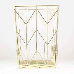 U Brands Hanging File Desk Organizer, Wire Metal, Gold - 894U02-06