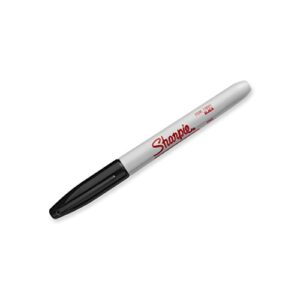 SHARPIE Industrial Permanent Markers, Fine Point, Black, Box of 12