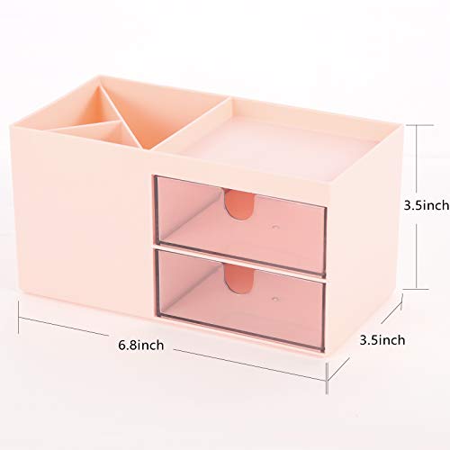 XDRELEC Pen Holder, Office Desk Organizer, and Accessories，Multi-Functional Pencil Cup， Pencil Holder for Desk ，Pen Organizer，Desktop Stationary Organizer，Office Organization and Storage (Pink)