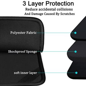 Laptop Case Sleeve 15.6 inch, Durable Shockproof Protective Computer Carrying Cover with Front Pocket, Briefcase Handbags Laptop Sleeve Bag for 15.6 inch HP, Dell, Acer, Asus, Notebook, Black