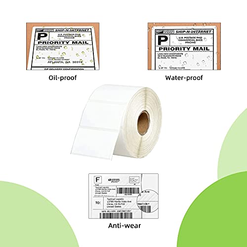 Anylabel Compatible 2" x 1" Direct Thermal Labels Replacement for Barcodes Postage Address Shipping Compatible with Rollo & Zebra Desktop Printers Adhesive & Perforated (12 Rolls, 1300 Labels/Roll)