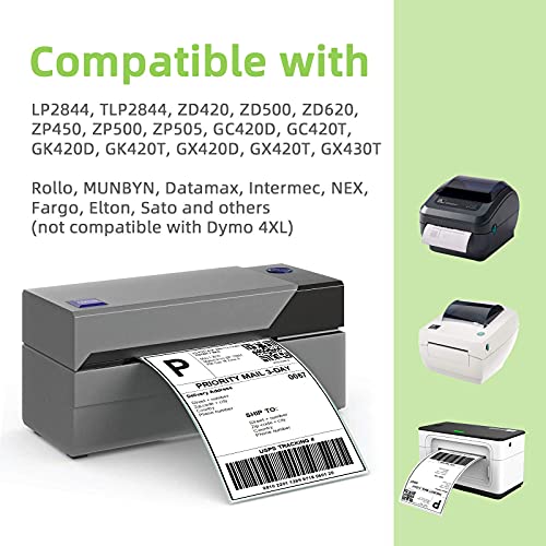 Anylabel Compatible 2" x 1" Direct Thermal Labels Replacement for Barcodes Postage Address Shipping Compatible with Rollo & Zebra Desktop Printers Adhesive & Perforated (12 Rolls, 1300 Labels/Roll)