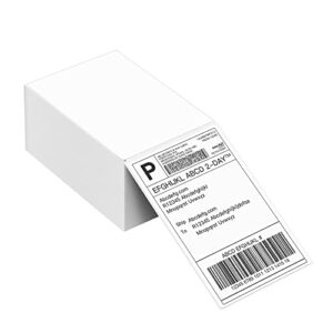 thermal direct shipping label (pack of 500 4×6 fan-fold labels), nelko thermal labels for thermal printer, commercial grade