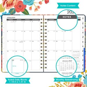 2023-2025 Monthly Planner - Monthly Planner, 3 Year Monthly from Jan. 2023- Dec. 2025, 6" x 8.3" , with Tabs, Monthly Calendar Planner with Pocket, Contacts and Passwords, Twin-Wire Binding