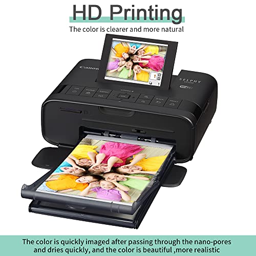 Compatible Canon Selphy CP1300 Ink and Paper KP-108IN KP108 3 Color Ink Cartridges and 108 Sheets 4x6 Photo Paper Glossy for Canon Selphy CP1300, CP1200, CP1000, CP910, CP900 Compact Photo Printers