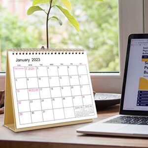 SKYDUE Small Desk Calendar 2023, Desk Calendar from Jan.2023 to Jun.2024, 7" x 8.5", Standing Desk Calendar with To-do List & Notes for Kitchen Office School