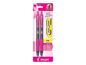 pilot g2 premium refillable & retractable rolling ball gel pens, fine point, pink