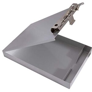 Saunders Recycled Aluminum Redi-Rite Storage Clipboard with Self-Locking Latch – Lightweight, Weather-Resistant Lacquer Finish Stationery Box. Office Products, Silver, Letter