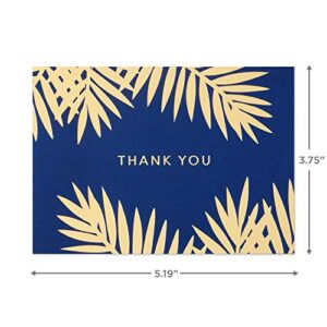 Hallmark Thank You Cards Assortment, Gold and Navy (120 Thank You Notes with Envelopes for Wedding, Bridal Shower, Baby Shower, Business, Graduation)