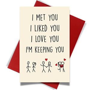 cheerin valentine’s day cards for him or her | naughty anniversary card | gifts for him or her | fun gift birthday card for husband wife boyfriend girlfriend men women