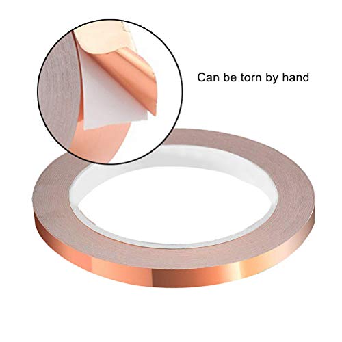 SUMAJU 4 Pack Copper Foil Tape with Conductive Adhesive 4 Sizes (0.2/0.24/0.3/0.4Inch) x22Yards for Guitar and EMI Shielding, Crafts, Electrical Repairs, Grounding