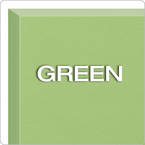 Oxford Blank Color Index Cards, 3" x 5", Green, 100 Per Pack (7320 GRE)